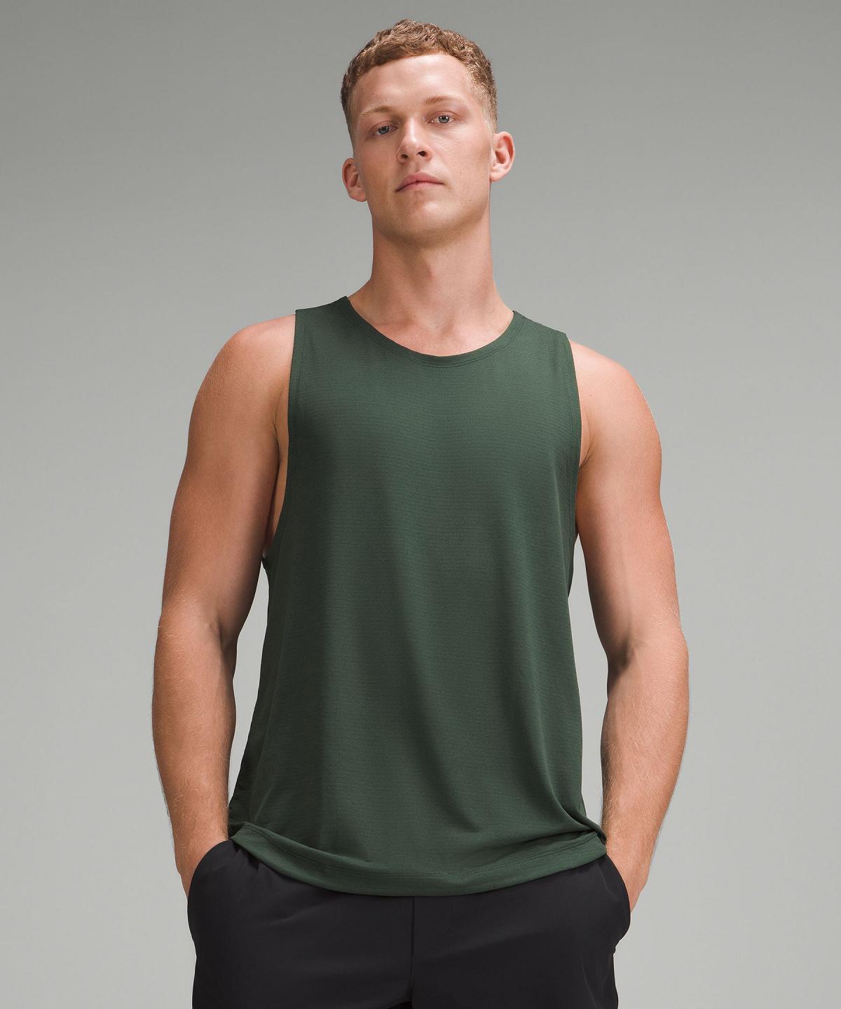 Lululemon License to Train Tank Top Skjorte Herre Grønn | NO_LuLu55888