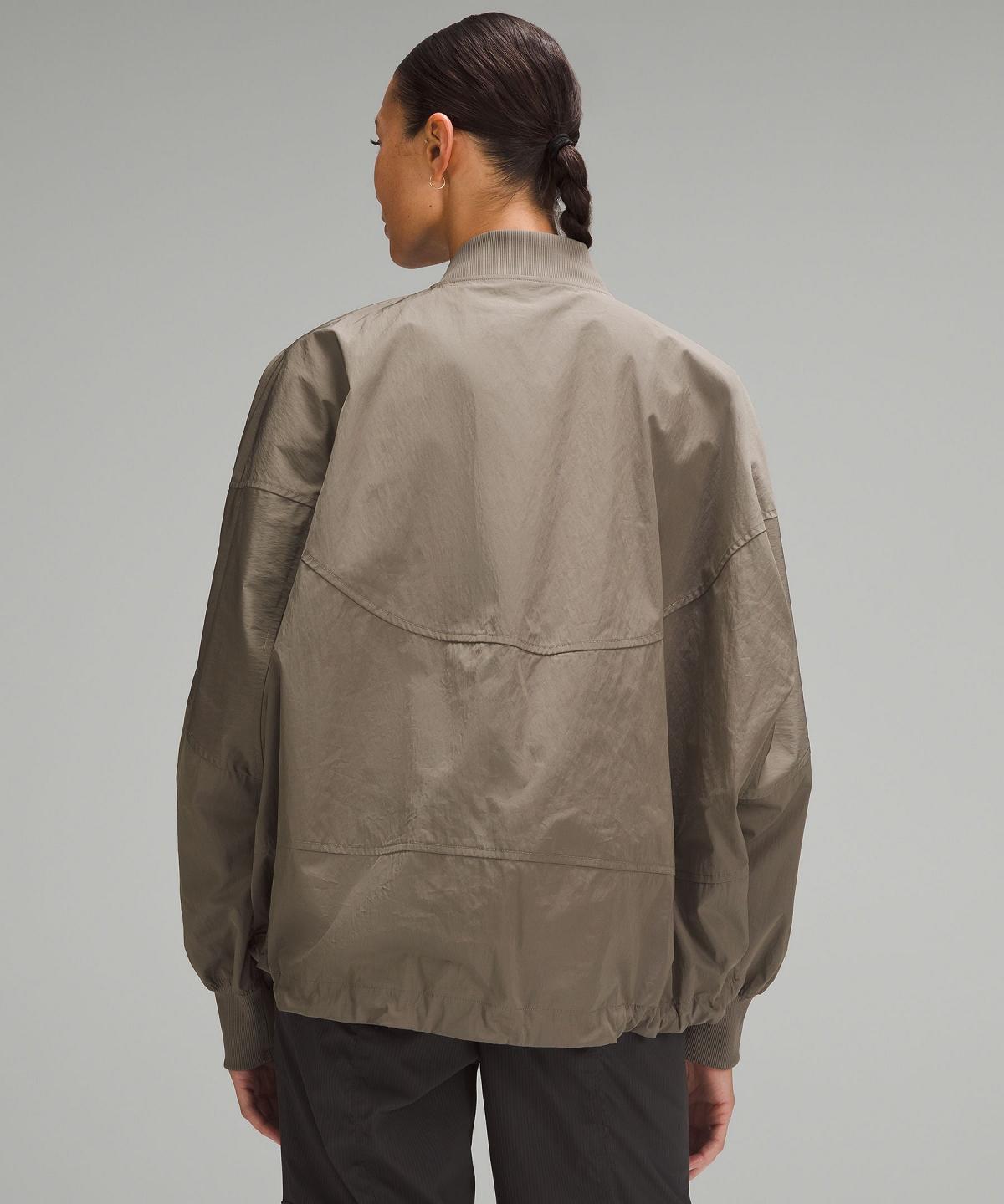 Lululemon Lightweight Hem-Cinch Bomber Jakker Og Jakker Dame Grå | NO_LuLu50291