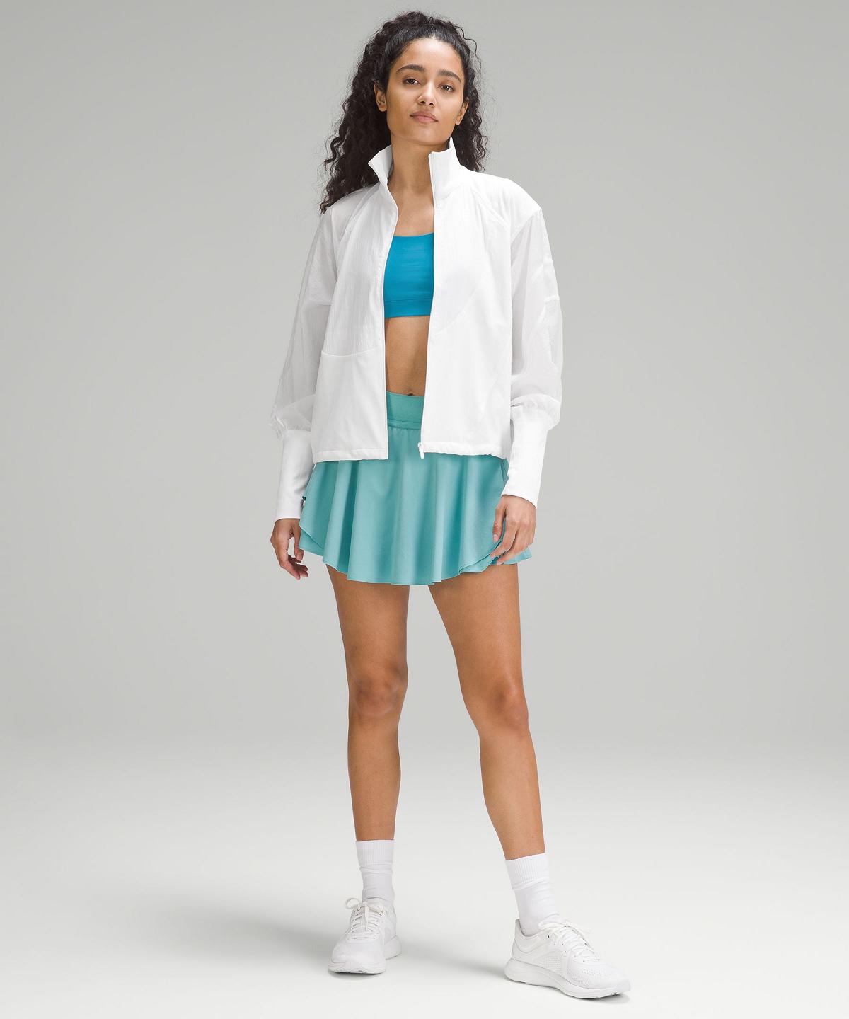 Lululemon Lightweight Tennis Full-Zip Track Jacket Gensere Og Gensere Dame Hvite | NO_LuLu15764