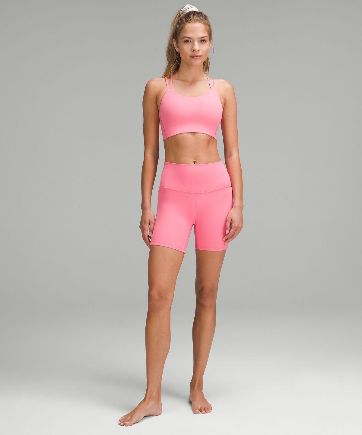 Lululemon Like a Cloud Longline Sports BH Dame Rosa | NO_LuLu58487