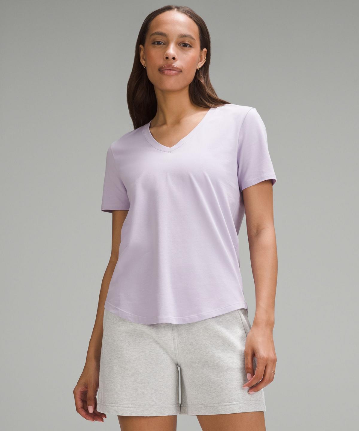 Lululemon Love V-Neck T-Shirt Skjorte Dame Lilla | NO_LuLu95605