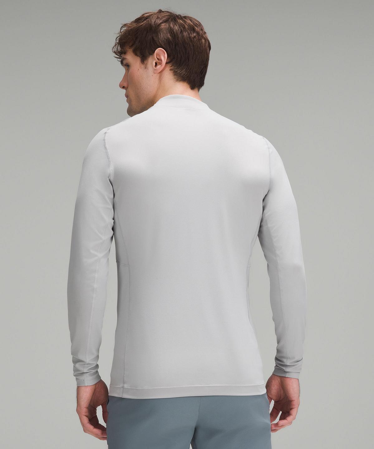 Lululemon Mockneck Golf Langermet Skjorte Herre Sølv | NO_LuLu55589