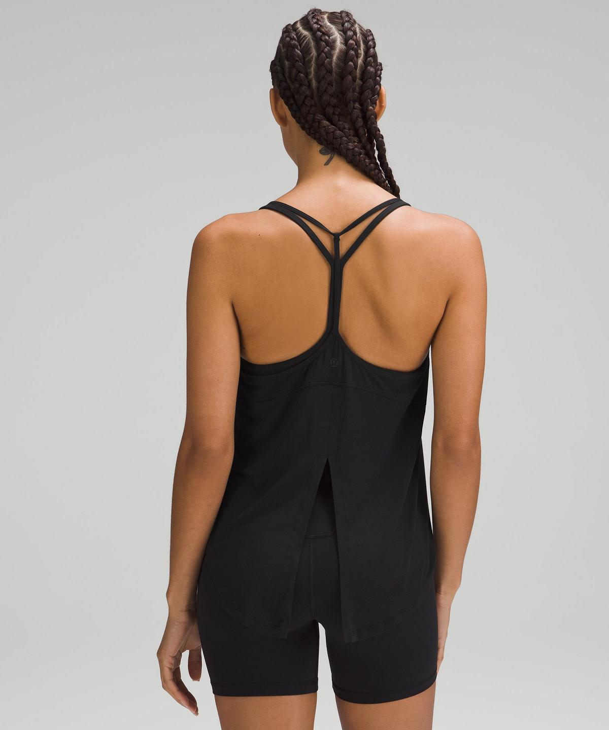 Lululemon Modal-Silk Yoga Skjorte Dame Svarte | NO_LuLu21278