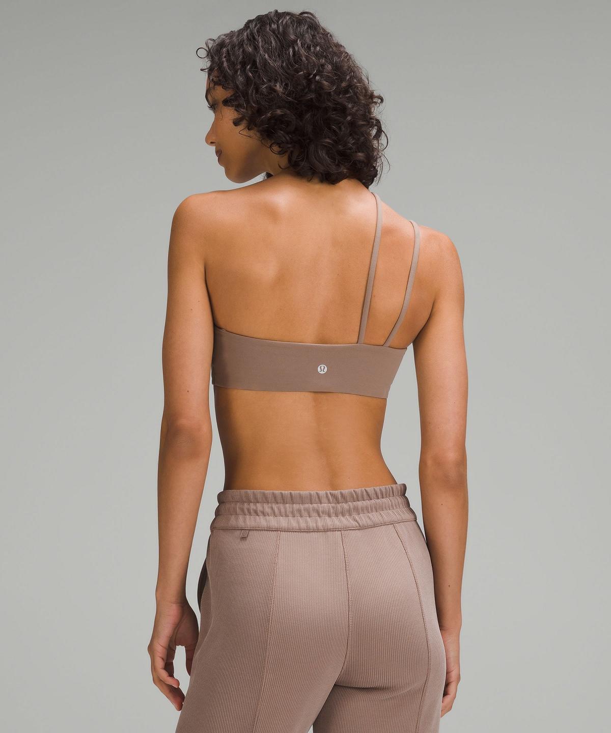 Lululemon Nulu Strappy One-Shoulder Sports BH Dame Brune | NO_LuLu66084