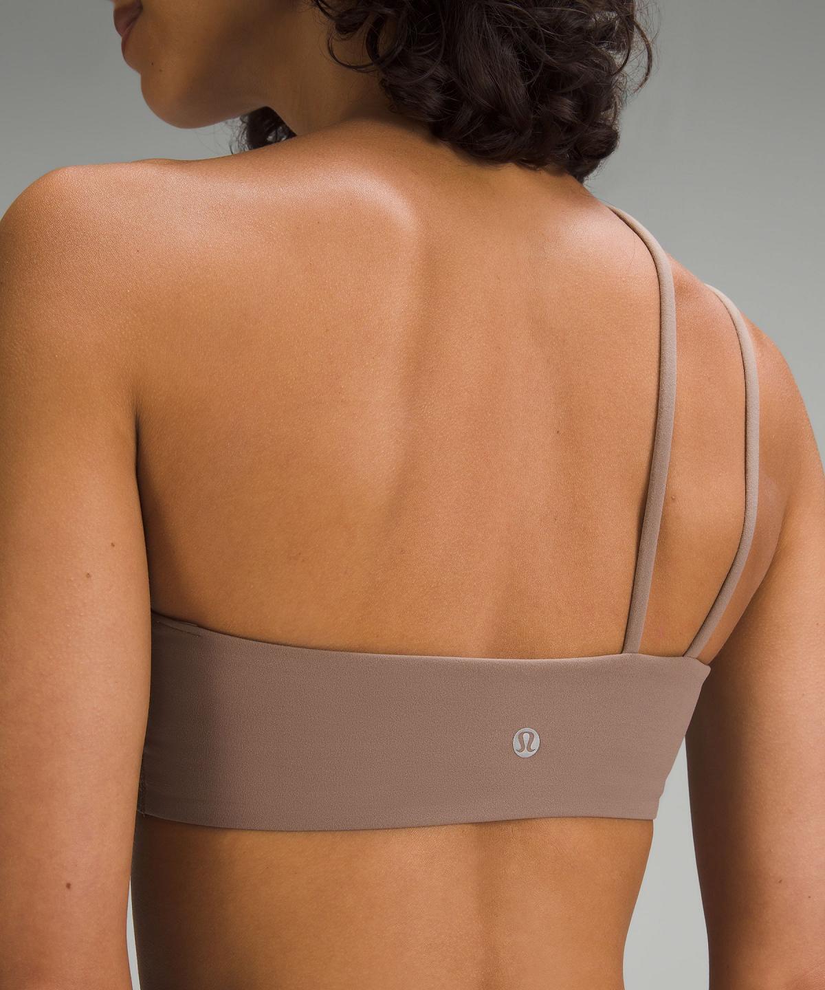 Lululemon Nulu Strappy One-Shoulder Sports BH Dame Brune | NO_LuLu66084