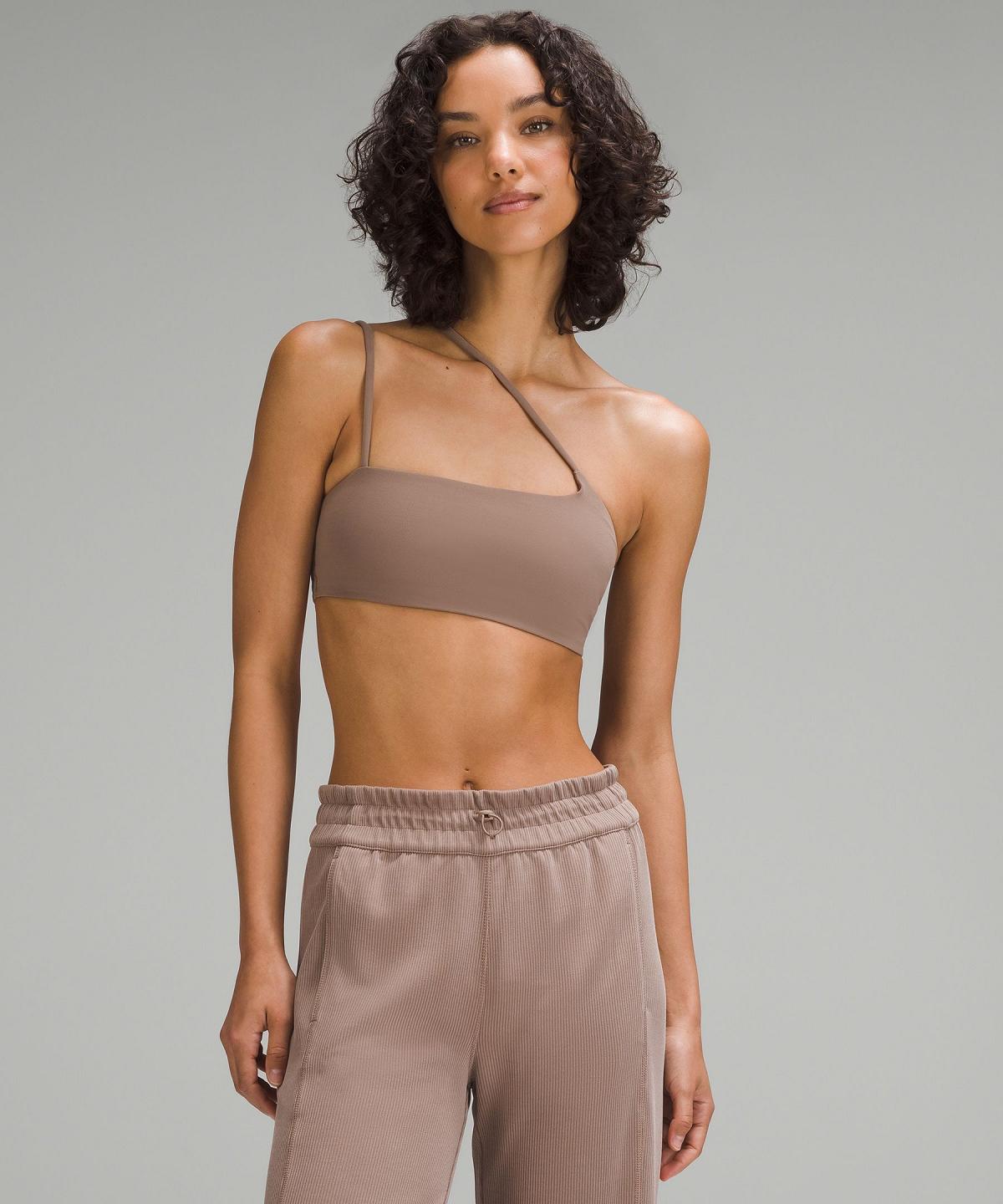 Lululemon Nulu Strappy One-Shoulder Sports BH Dame Brune | NO_LuLu66084