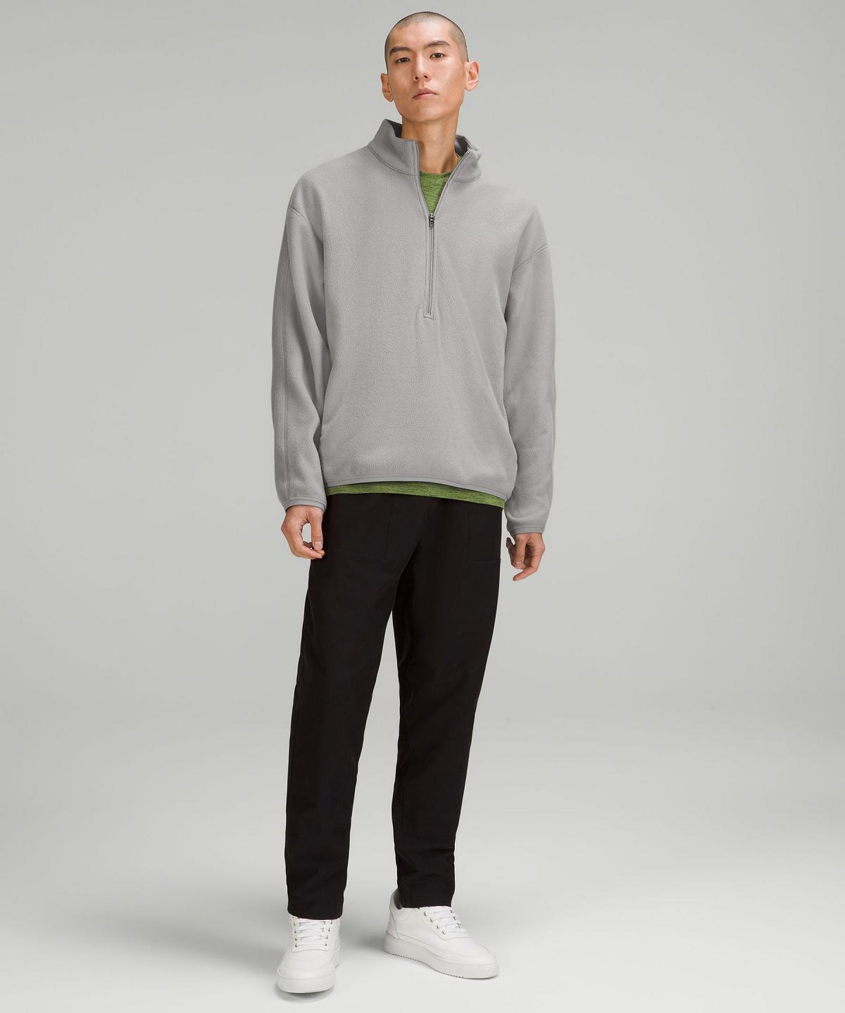 Lululemon Oversized Fleece Half Zip Gensere Og Gensere Herre Grå | NO_LuLu93779