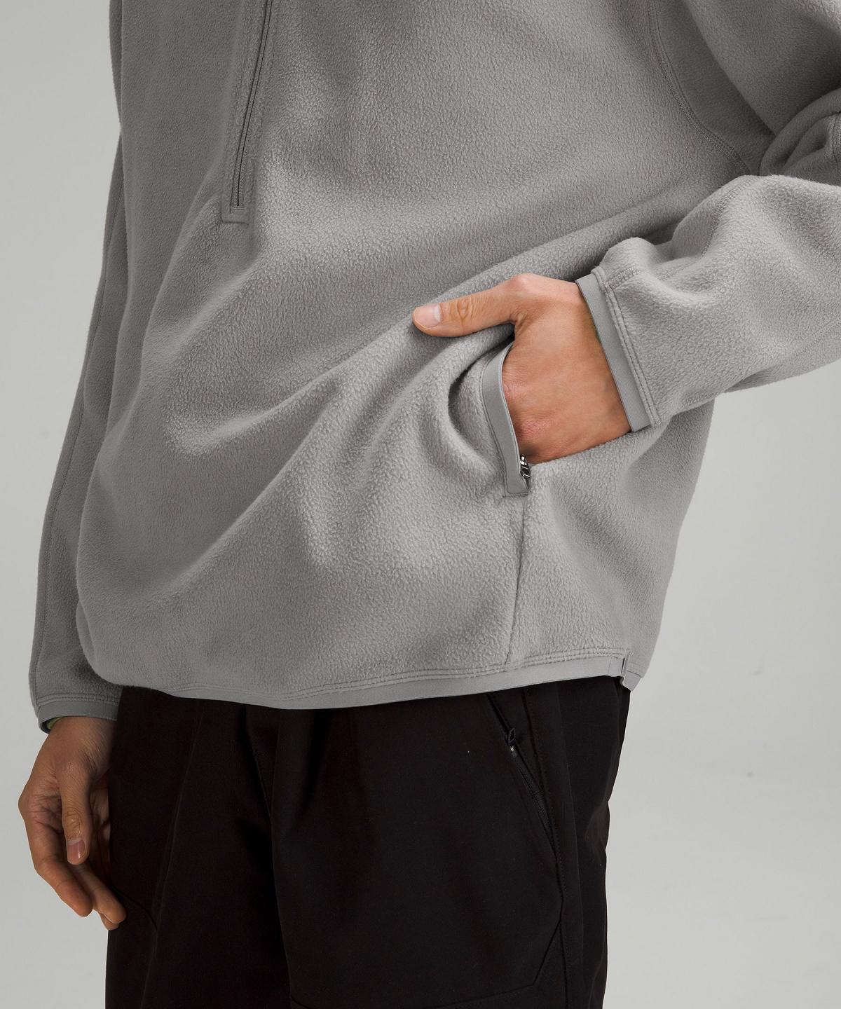 Lululemon Oversized Fleece Half Zip Gensere Og Gensere Herre Grå | NO_LuLu93779