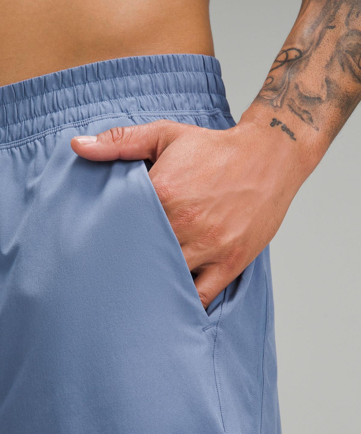 Lululemon Pace Breaker Linerless 7" Shorts Herre Blå | NO_LuLu50415