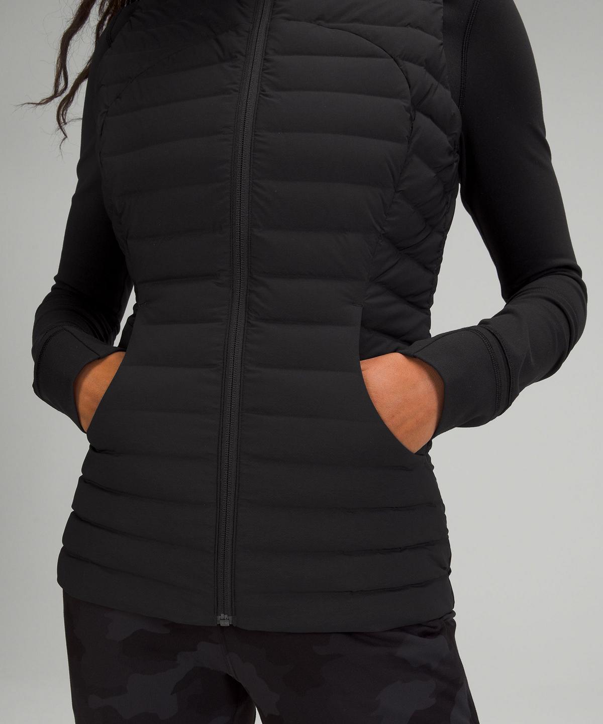 Lululemon Pack It Down Vest Jakker Og Jakker Dame Svarte | NO_LuLu95829