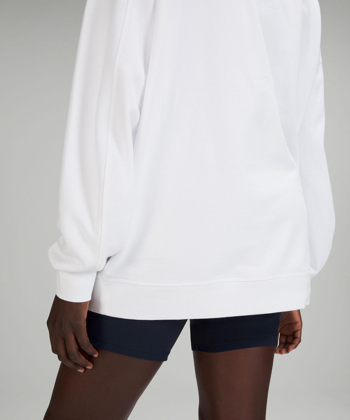 Lululemon Perfectly Oversized Crew Gensere Og Gensere Dame Hvite | NO_LuLu94957