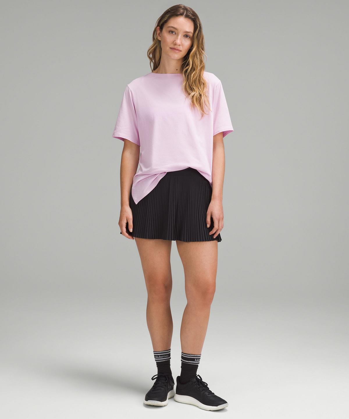 Lululemon Relaxed-Fit Boatneck T-skjorte Dame Rosa | NO_LuLu56765