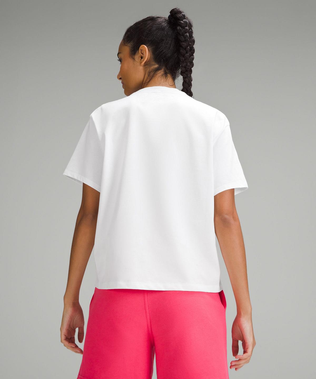 Lululemon Relaxed-Fit Cotton Jersey T-Shirt Skjorte Dame Hvite | NO_LuLu56579