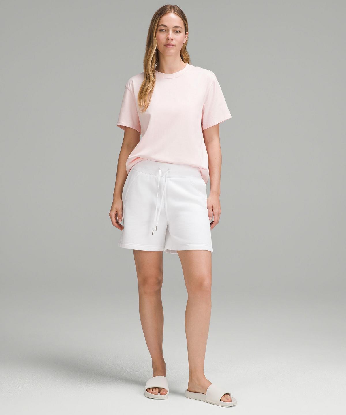 Lululemon Relaxed-Fit Cotton Jersey T-Shirt Skjorte Dame Rosa | NO_LuLu25320