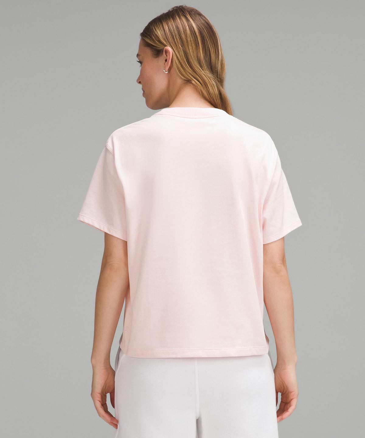 Lululemon Relaxed-Fit Cotton Jersey T-Shirt Skjorte Dame Rosa | NO_LuLu25320