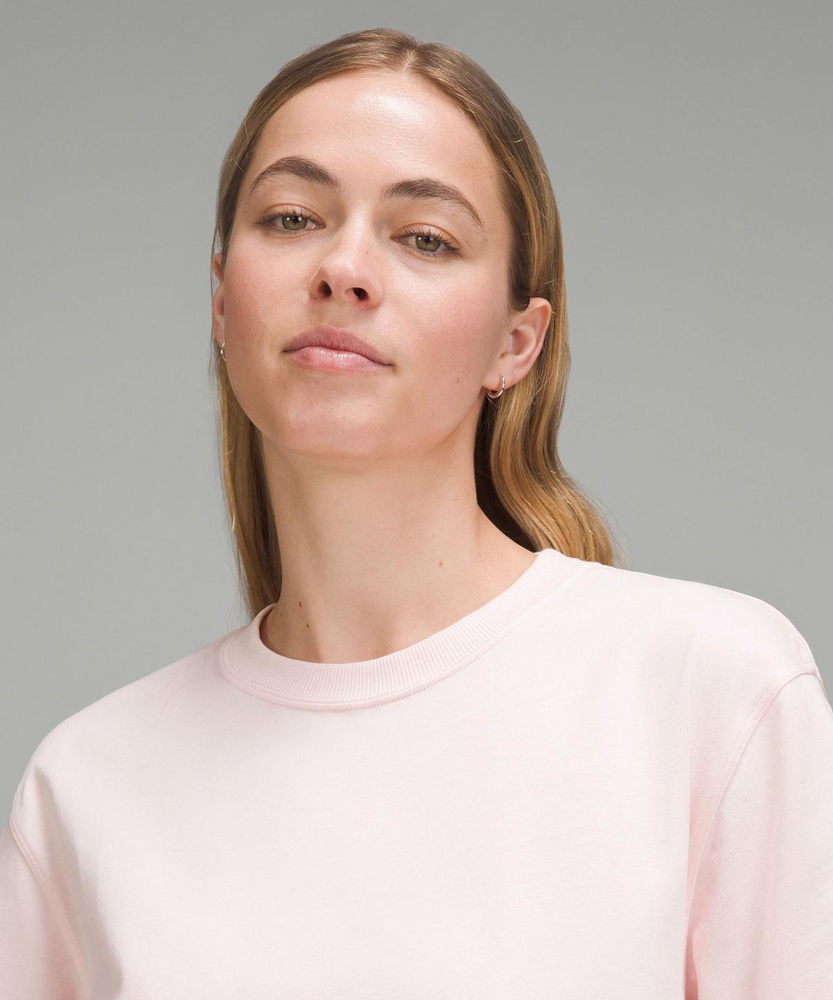 Lululemon Relaxed-Fit Cotton Jersey T-Shirt Skjorte Dame Rosa | NO_LuLu25320