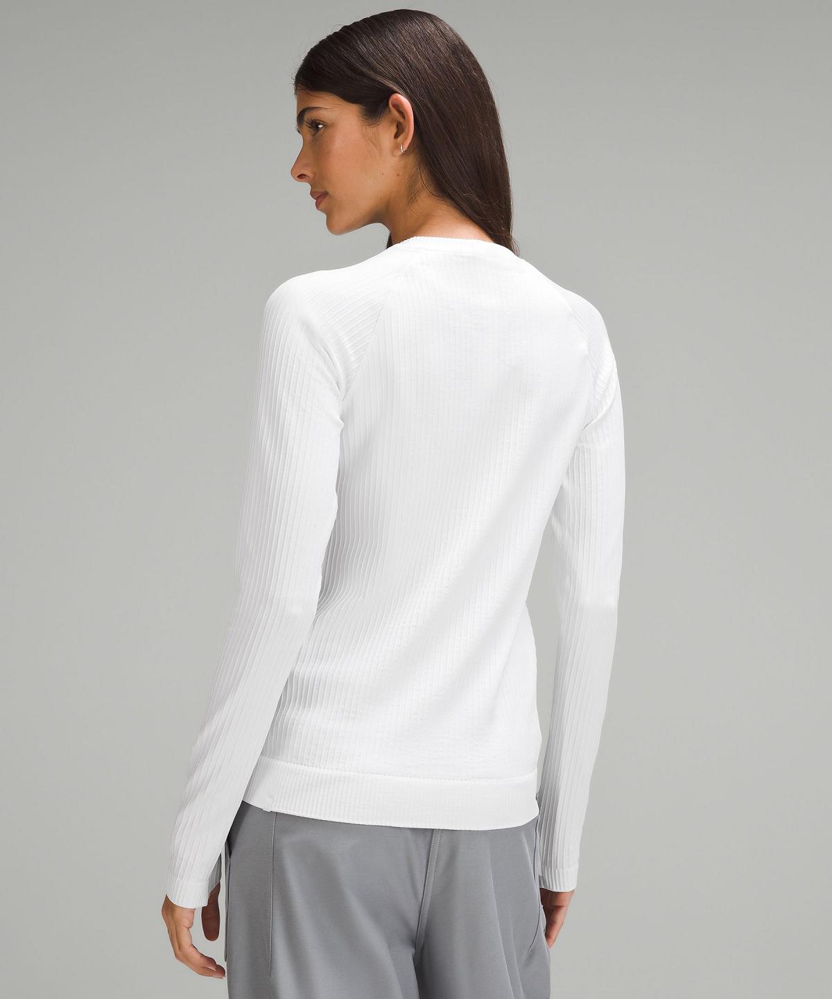 Lululemon Rest Less Pullover Langermet Skjorte Dame Hvite | NO_LuLu89432