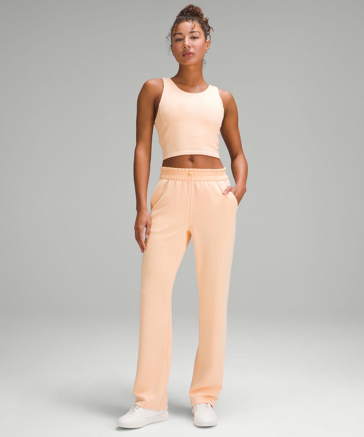 Lululemon Ribbed Softstreme Cropped Skjorte Dame Korall | NO_LuLu67803