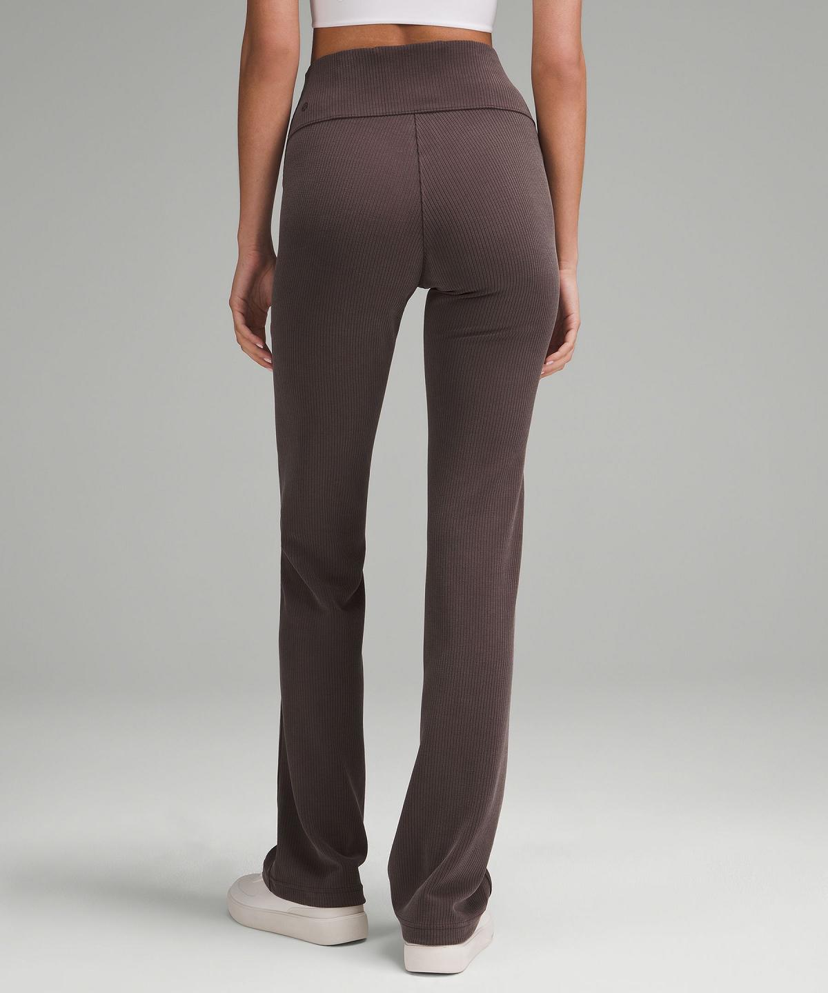 Lululemon Ribbed Softstreme Flared Bukse Dame Kaffe | NO_LuLu91770