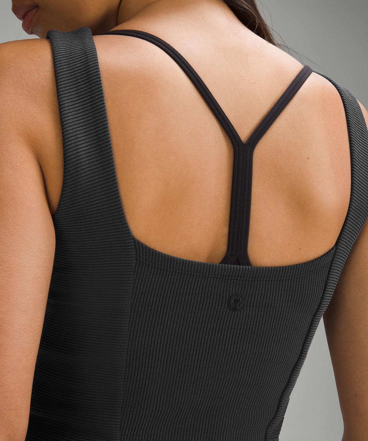 Lululemon Ribbed Softstreme Sweetheart Skjorte Dame Svarte | NO_LuLu72152