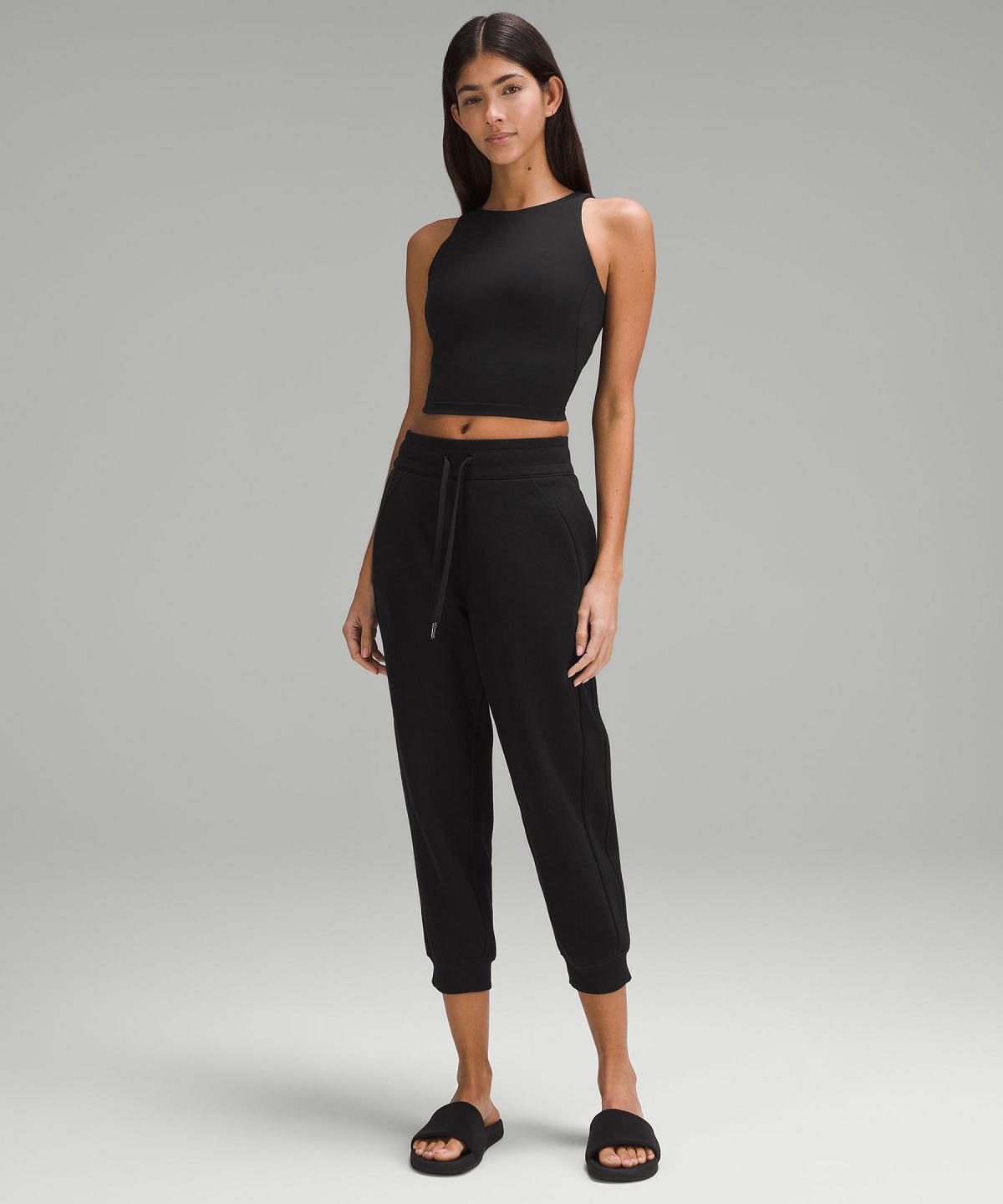 Lululemon Scuba High-Rise Cropped Joggebukse Dame Svarte | NO_LuLu90149