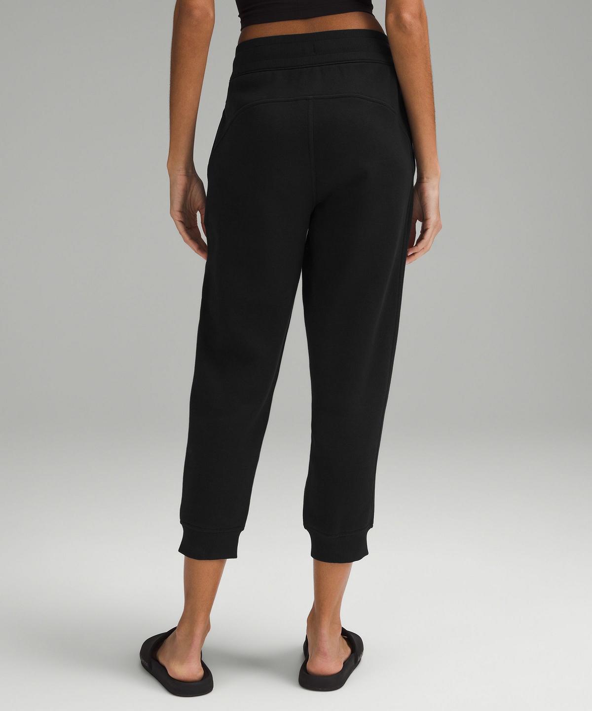 Lululemon Scuba High-Rise Cropped Joggebukse Dame Svarte | NO_LuLu90149