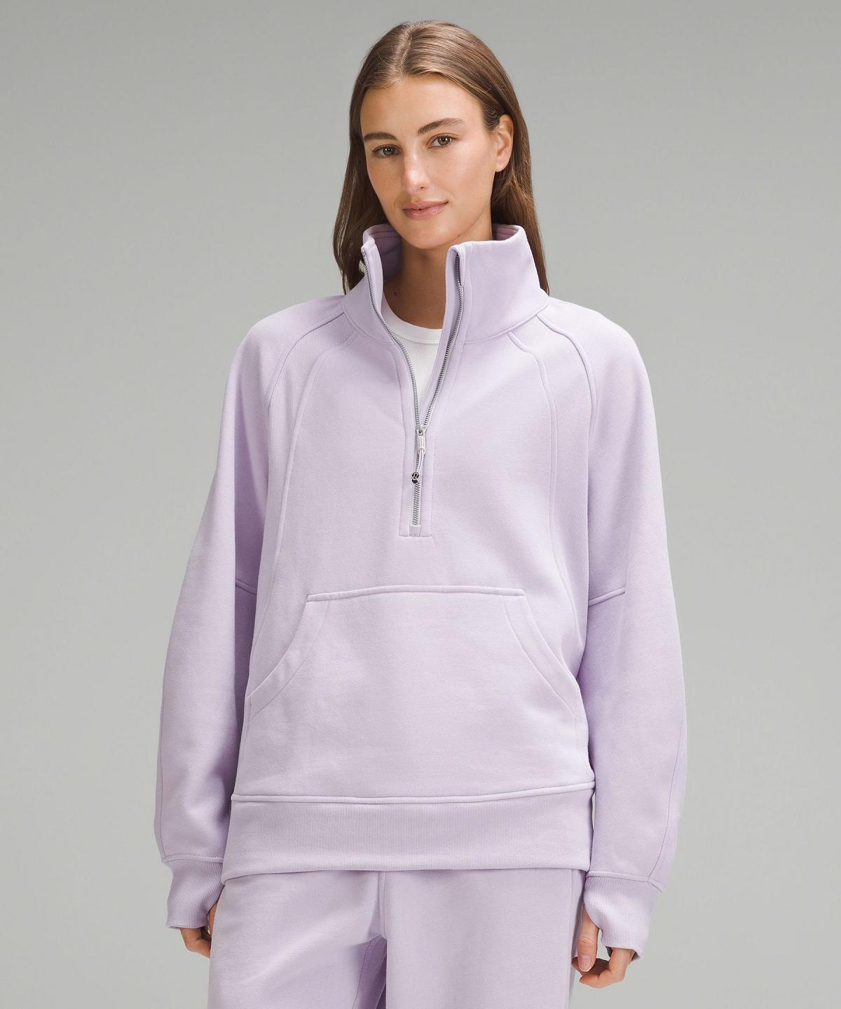 Lululemon Scuba Oversized Funnel-Neck Half Zip Gensere Og Gensere Dame Lilla | NO_LuLu81348