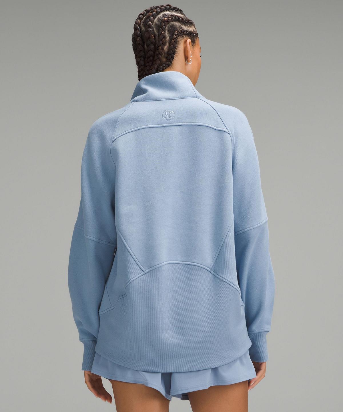 Lululemon Scuba Oversized Funnel-Neck Half Zip Gensere Og Gensere Dame Blå | NO_LuLu11722