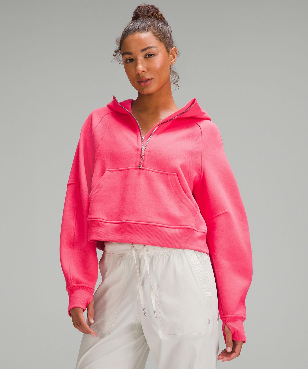 Lululemon Scuba Oversized Half-Zip Gensere Og Gensere Dame Rosa | NO_LuLu63218