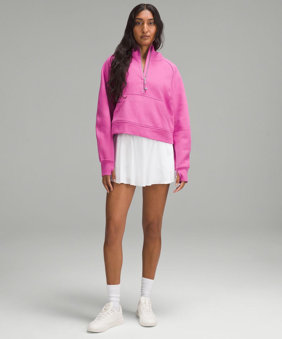 Lululemon Scuba Oversized Half-Zip Gensere Og Gensere Dame Rosa | NO_LuLu16650