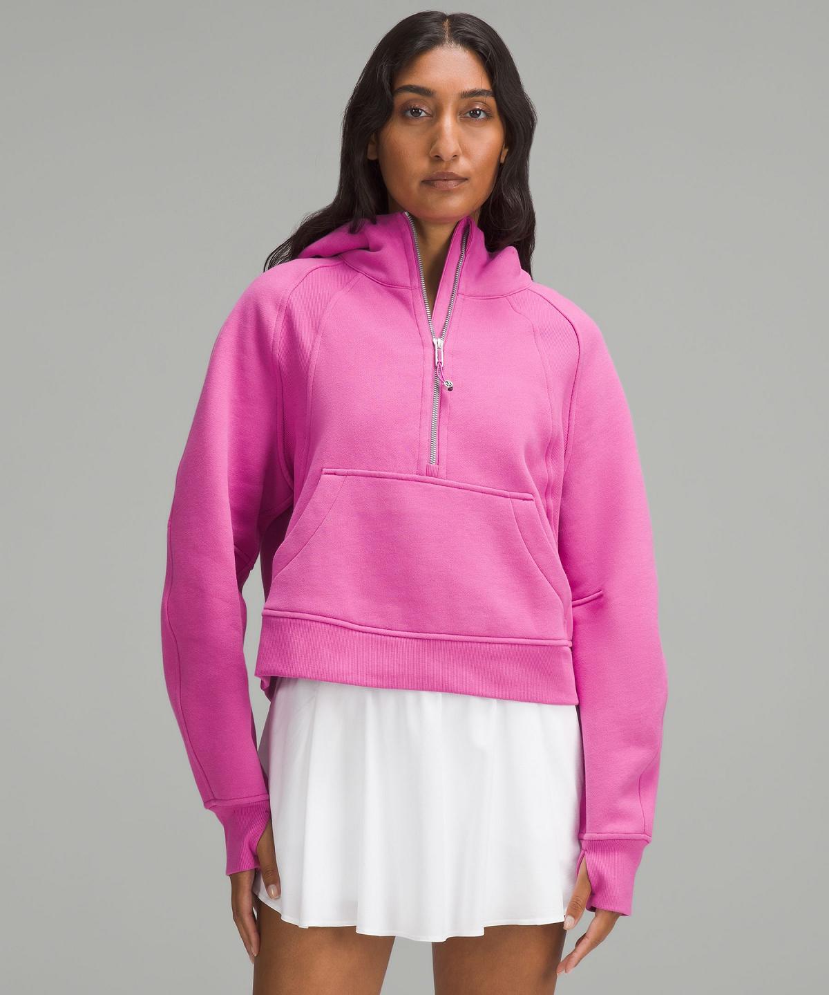 Lululemon Scuba Oversized Half-Zip Gensere Og Gensere Dame Rosa | NO_LuLu16650