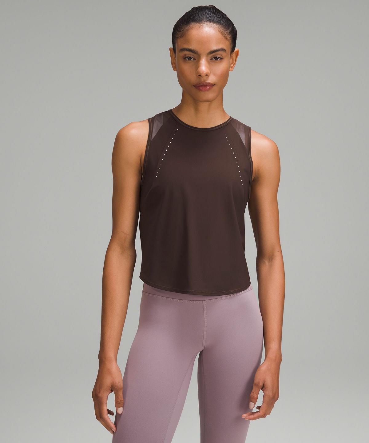 Lululemon Sculpt Cropped Skjorte Dame Brune | NO_LuLu42366