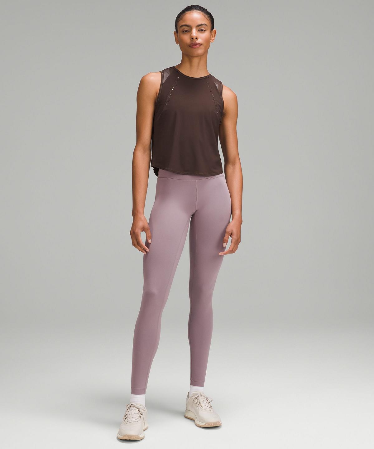 Lululemon Sculpt Cropped Tank Top Dame Kaffe | NO_LuLu19434