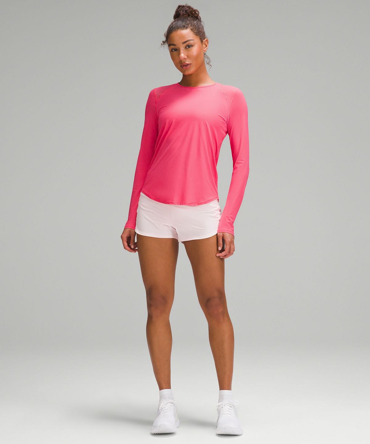 Lululemon Sculpt Langermet Skjorte Dame Rosa | NO_LuLu90997