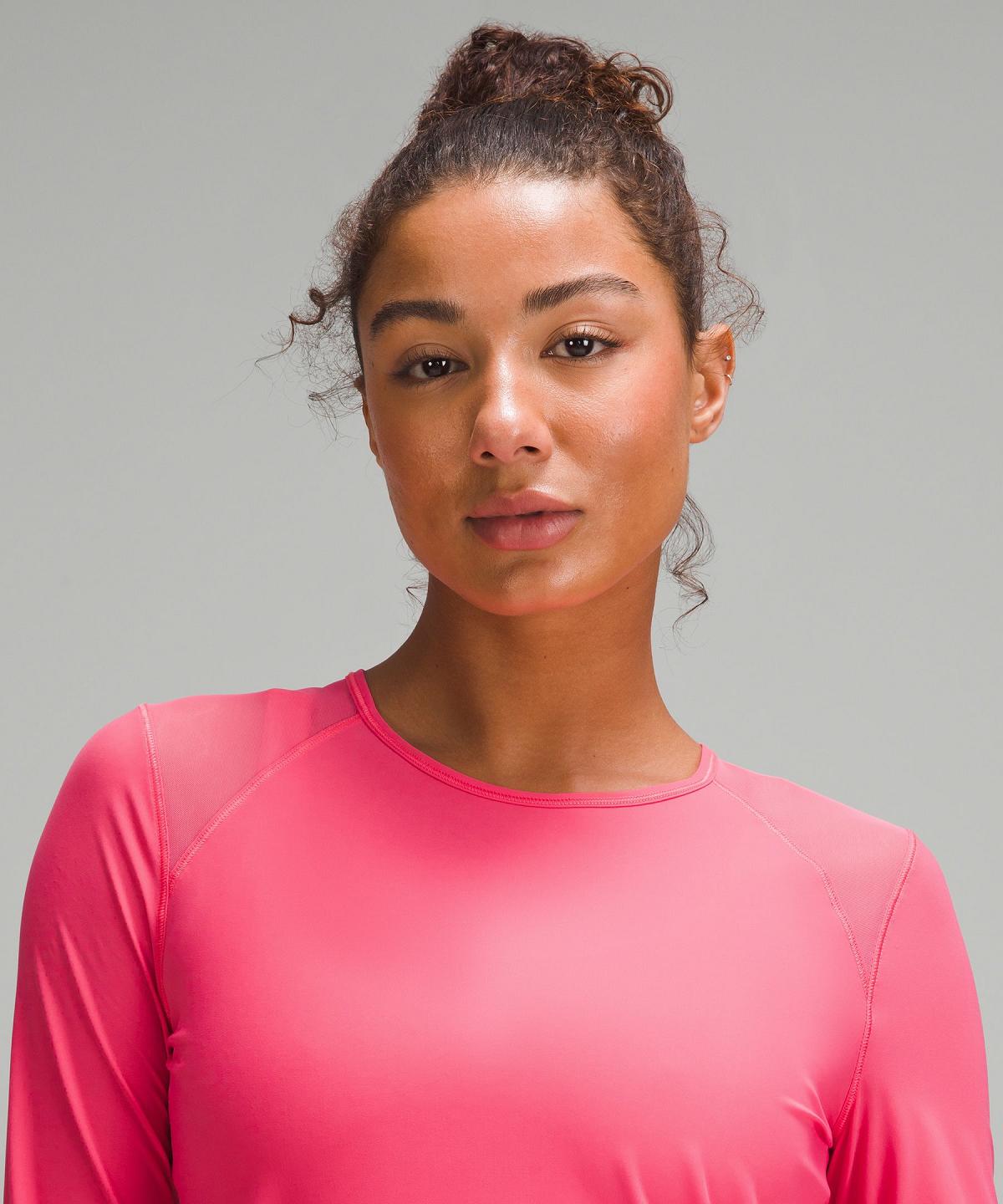 Lululemon Sculpt Langermet Skjorte Dame Rosa | NO_LuLu90997