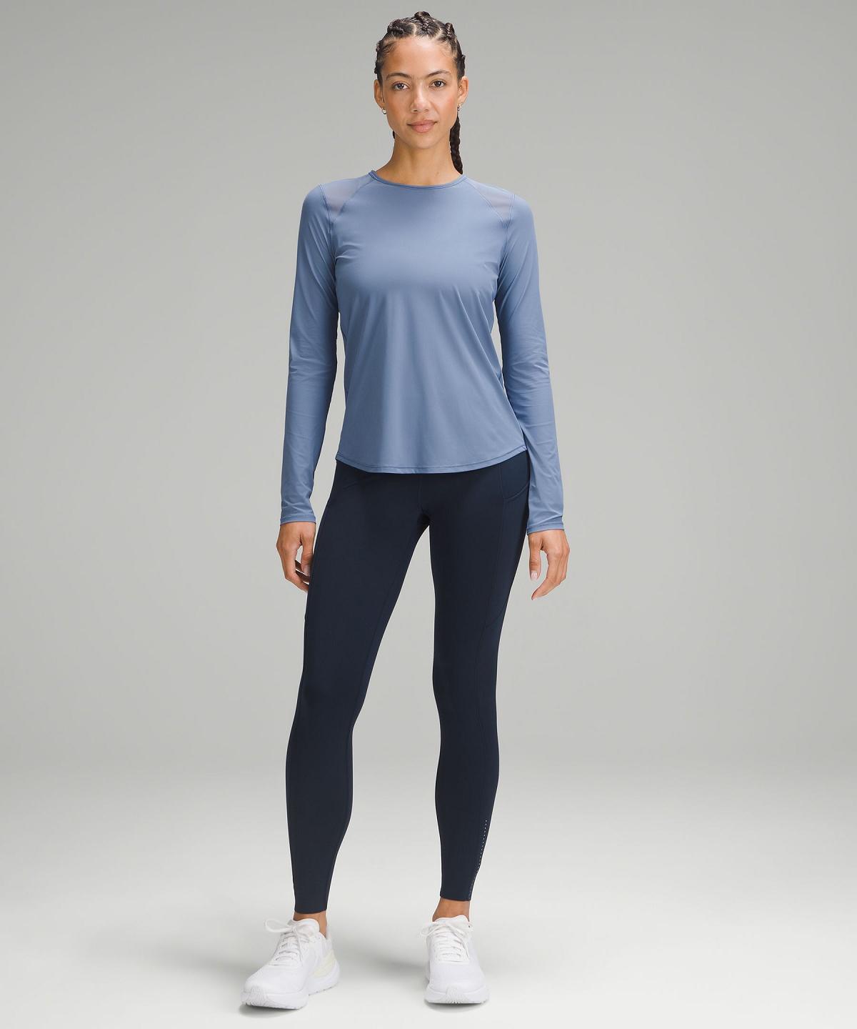 Lululemon Sculpt Langermet Skjorte Dame Blå | NO_LuLu12117