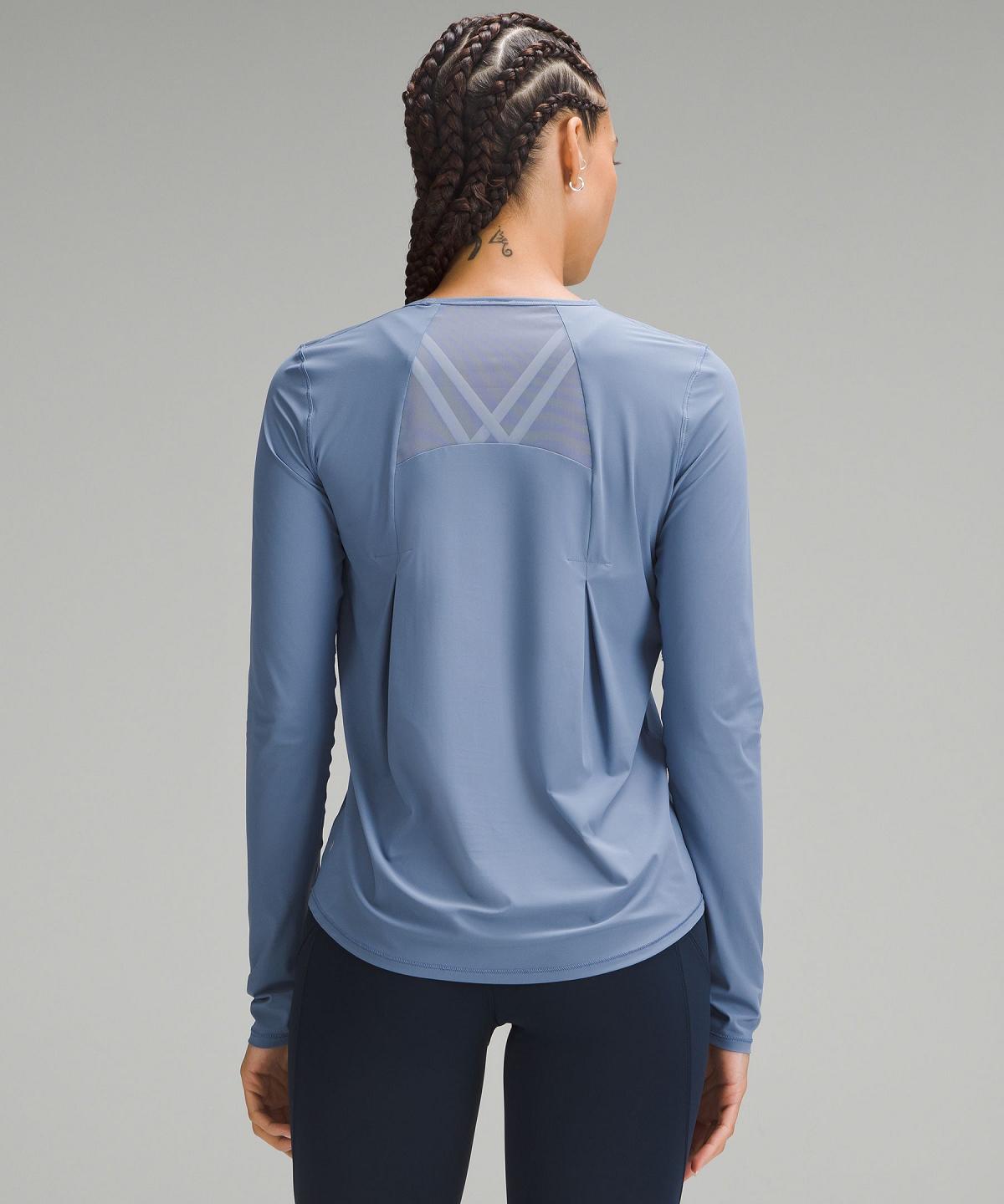 Lululemon Sculpt Langermet Skjorte Dame Blå | NO_LuLu12117