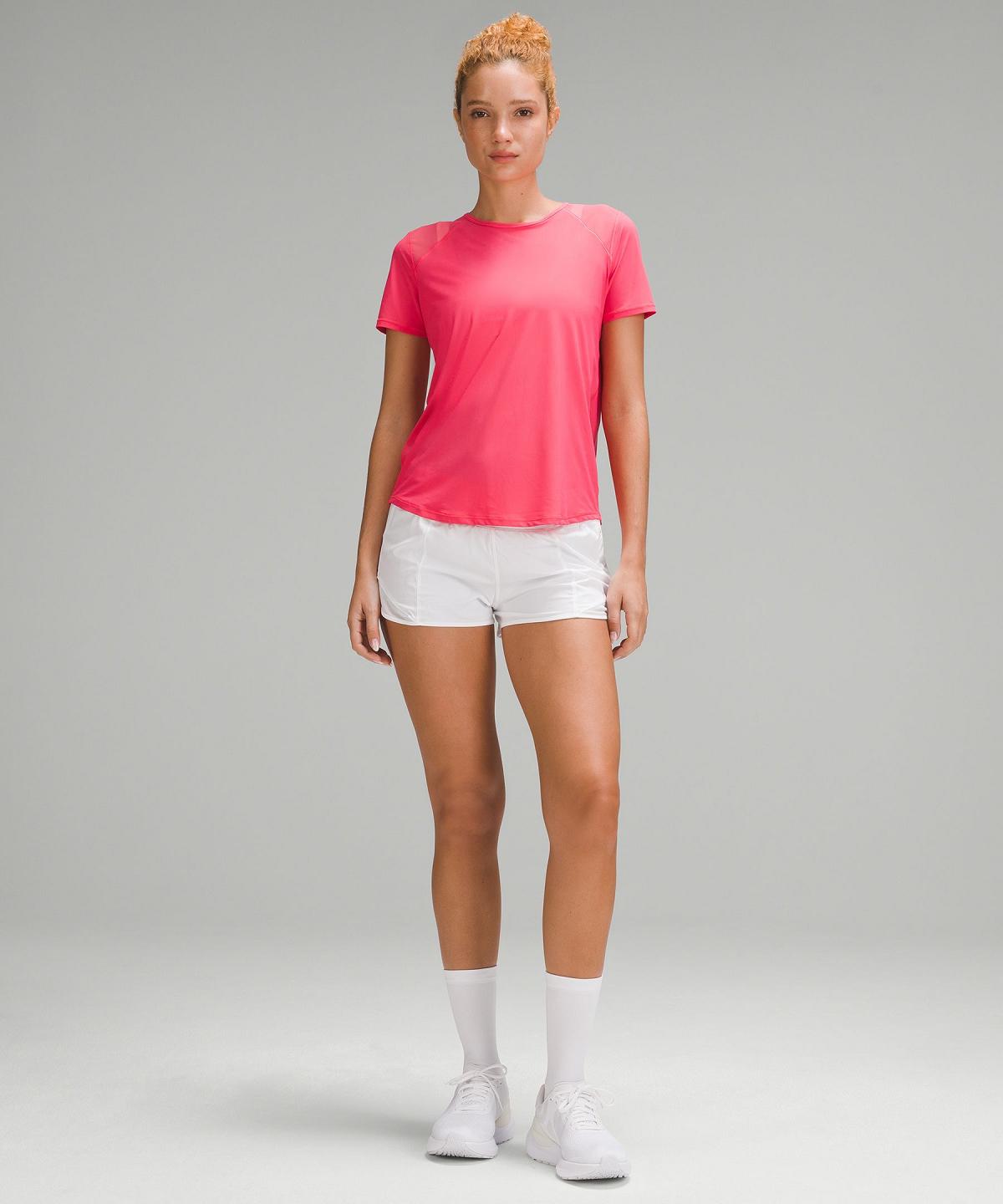 Lululemon Sculpt Short-Sleeve Skjorte Dame Rosa | NO_LuLu64510