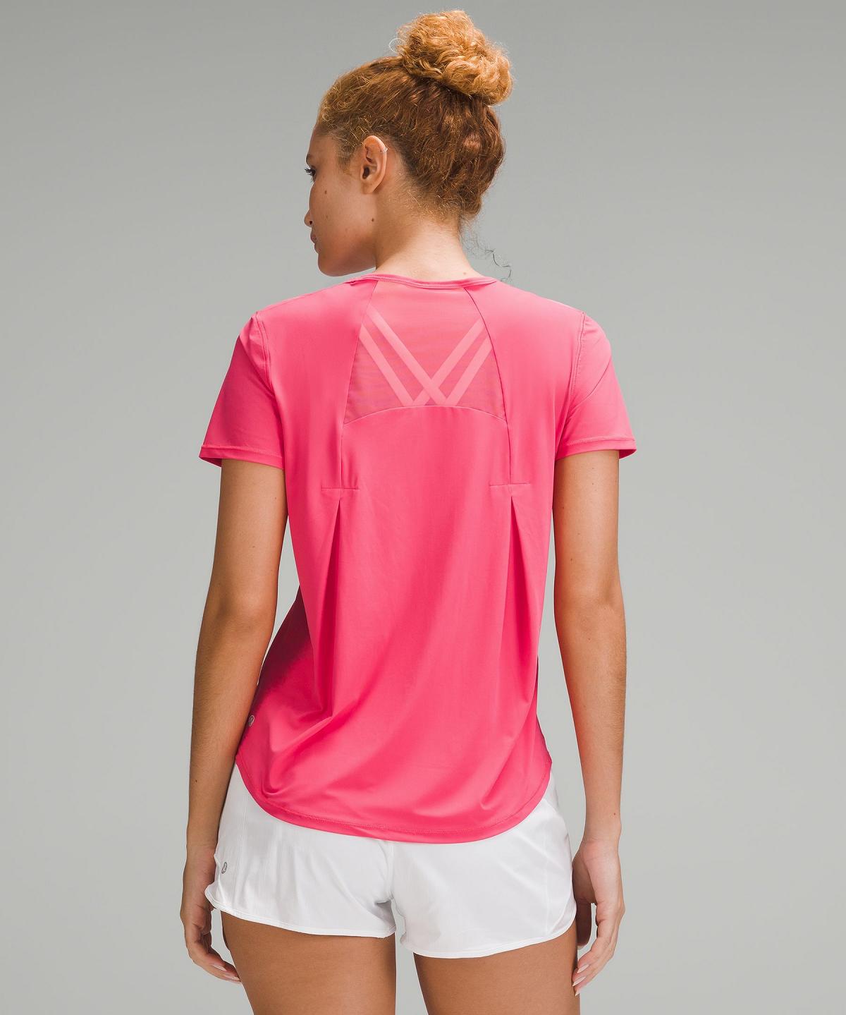 Lululemon Sculpt Short-Sleeve Skjorte Dame Rosa | NO_LuLu64510