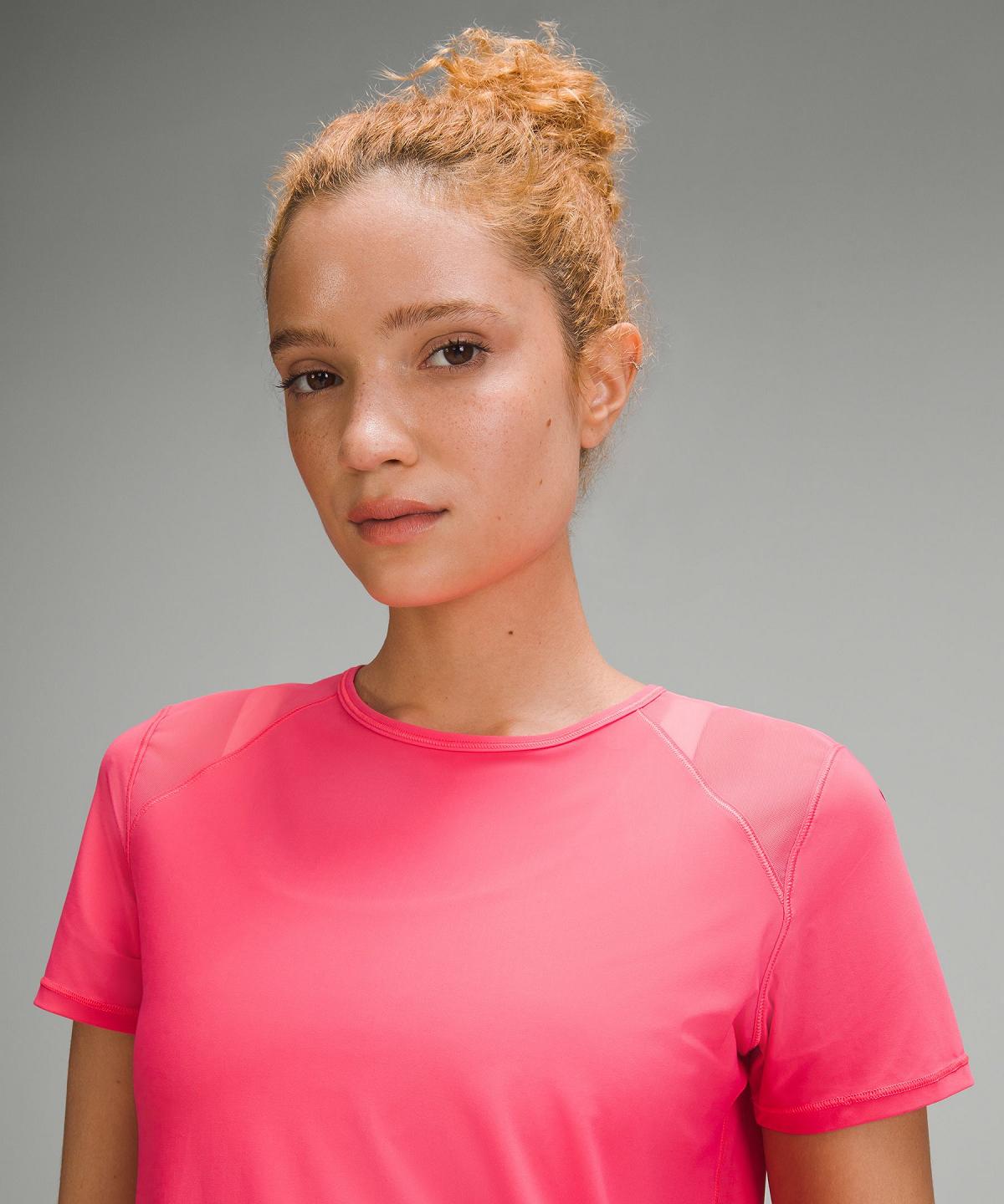 Lululemon Sculpt Short-Sleeve Skjorte Dame Rosa | NO_LuLu64510