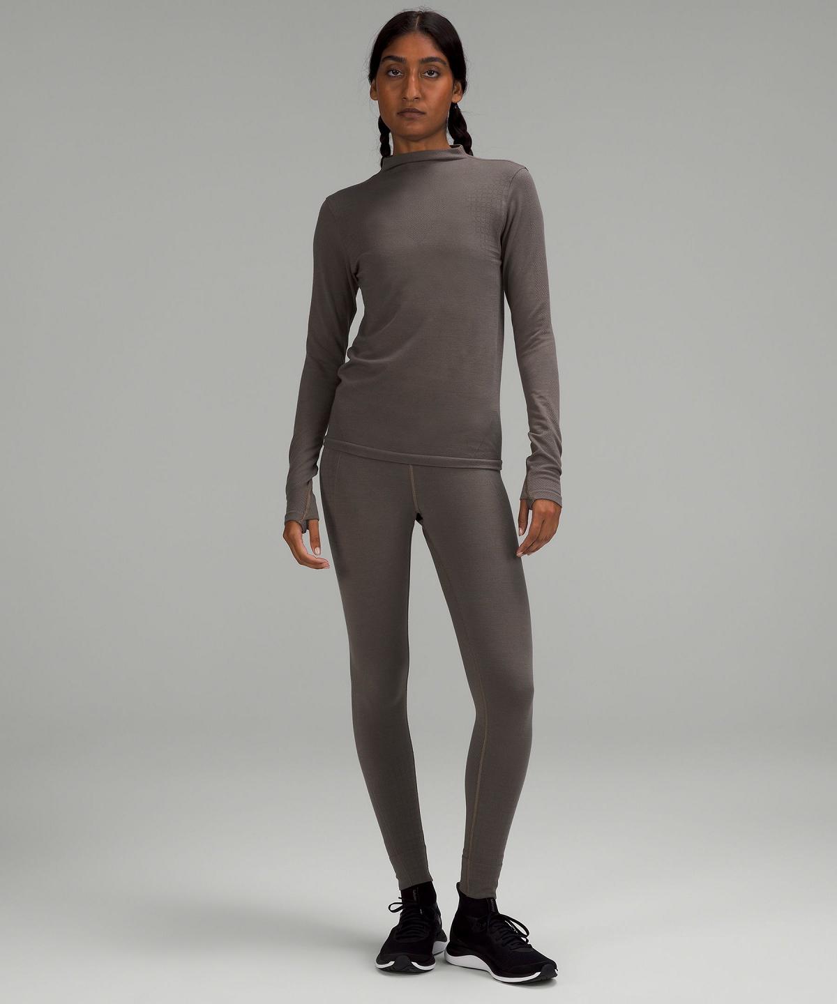 Lululemon Seamless Wool-Blend Langermet Skjorte Dame Grå | NO_LuLu48074