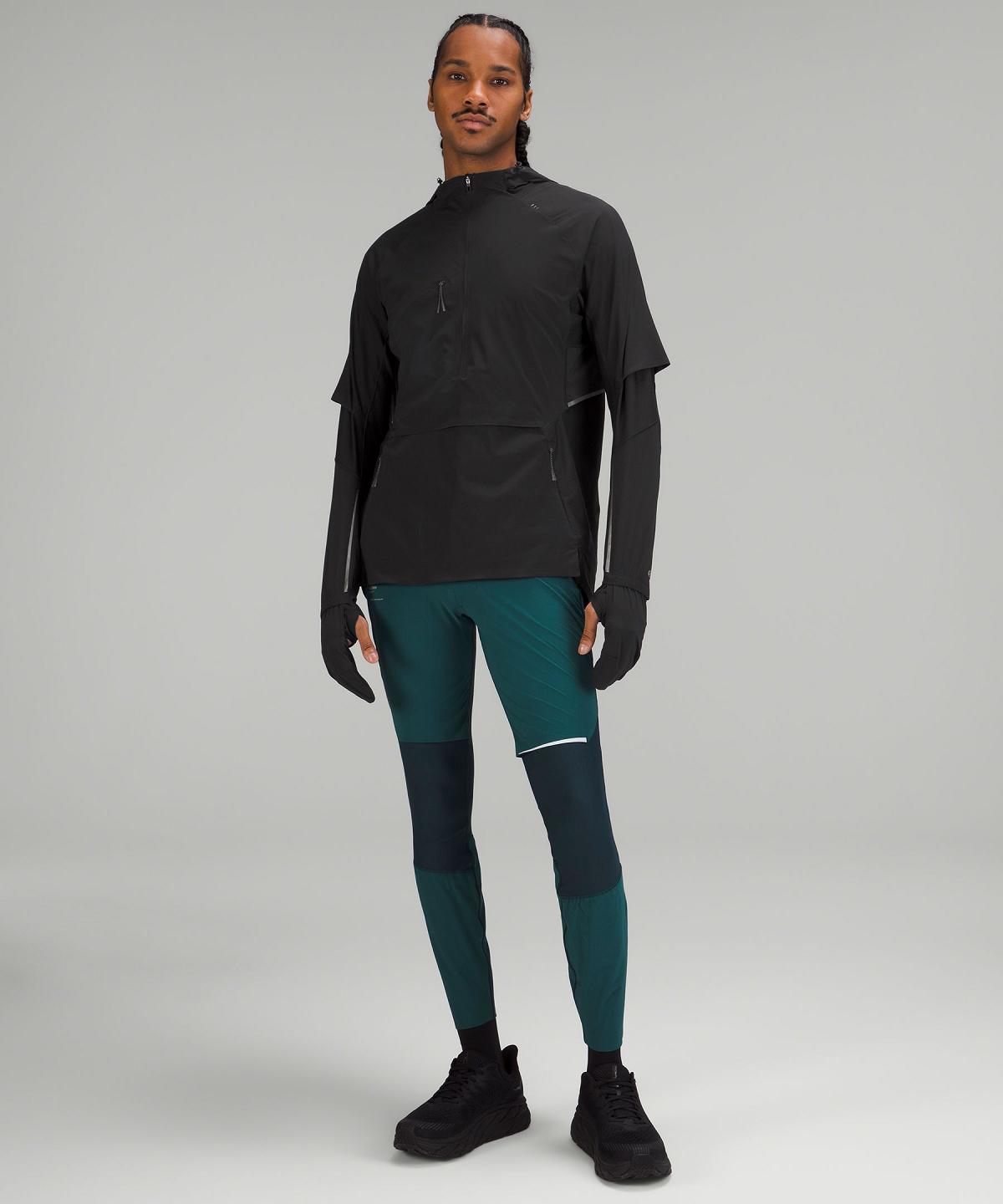 Lululemon SenseKnit Composite Running Jakker Og Jakker Herre Svarte | NO_LuLu42625