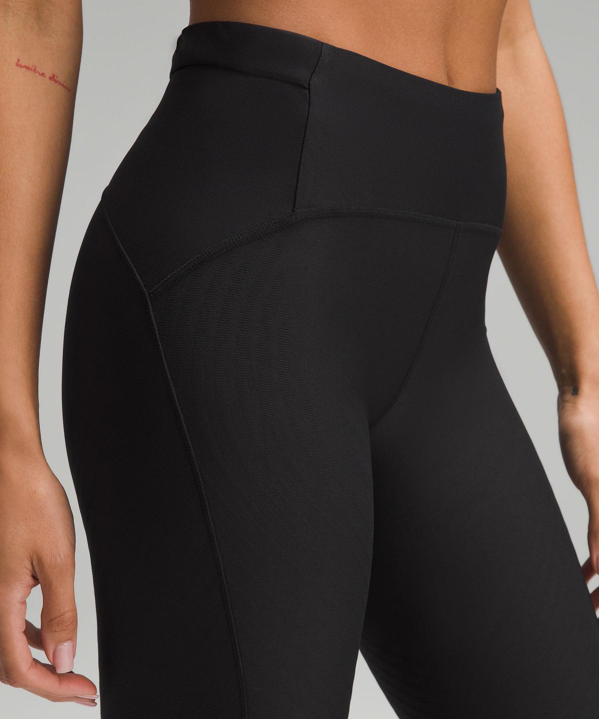 Lululemon SenseKnit Running High-Rise Tight 28" Leggings Dame Svarte | NO_LuLu85849