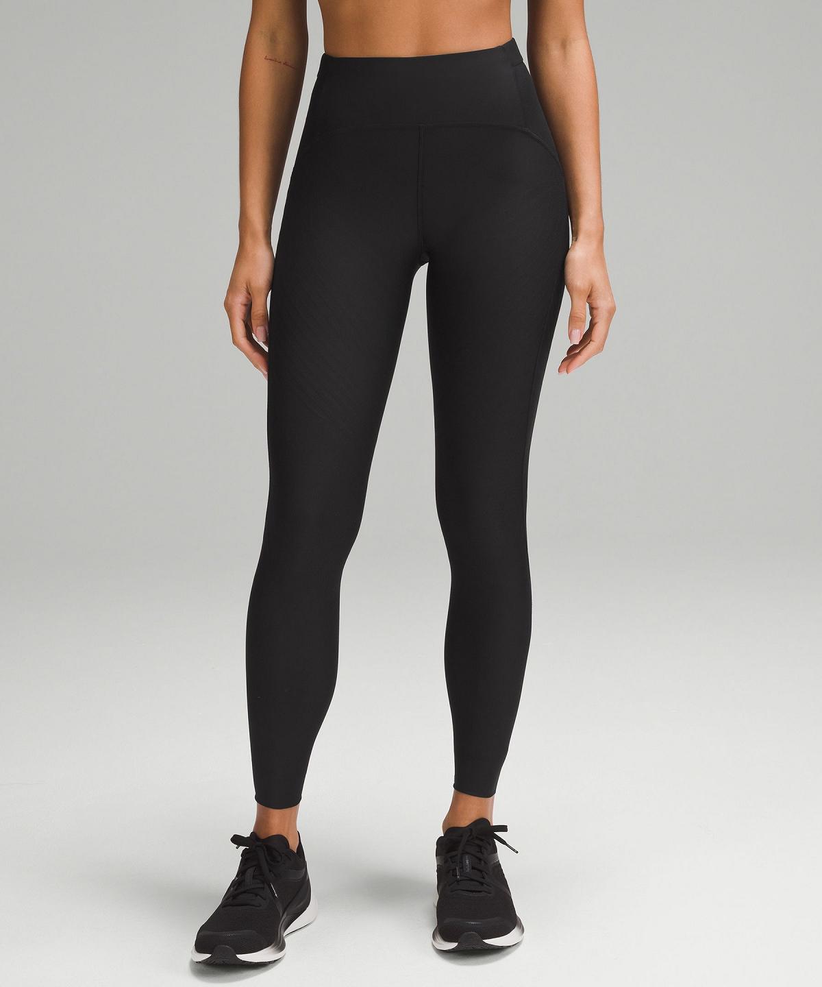 Lululemon SenseKnit Running High-Rise Tight 28" Leggings Dame Svarte | NO_LuLu85849