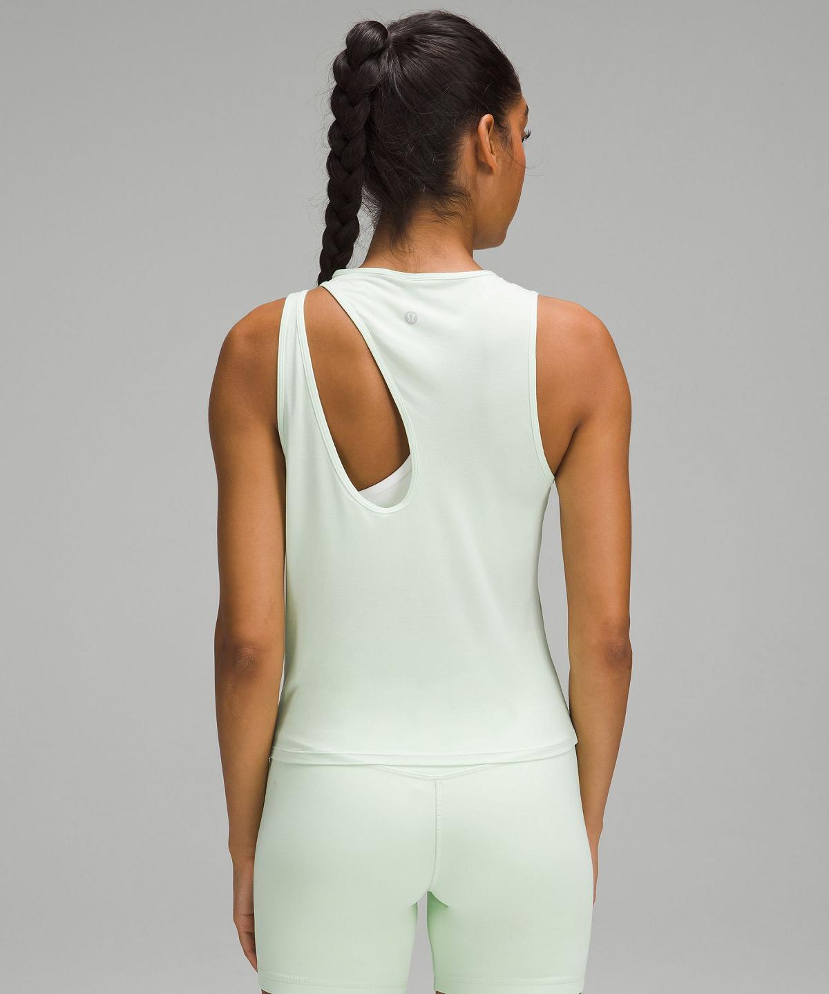 Lululemon Shoulder Cut-Out Yoga Tank Top Dame Grønn | NO_LuLu85073