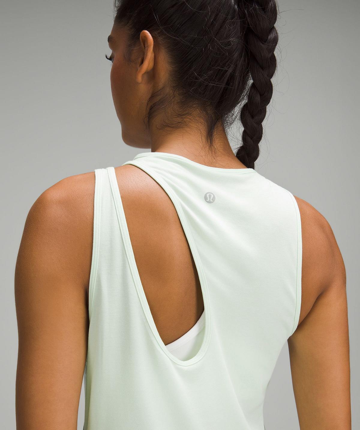 Lululemon Shoulder Cut-Out Yoga Tank Top Dame Grønn | NO_LuLu85073