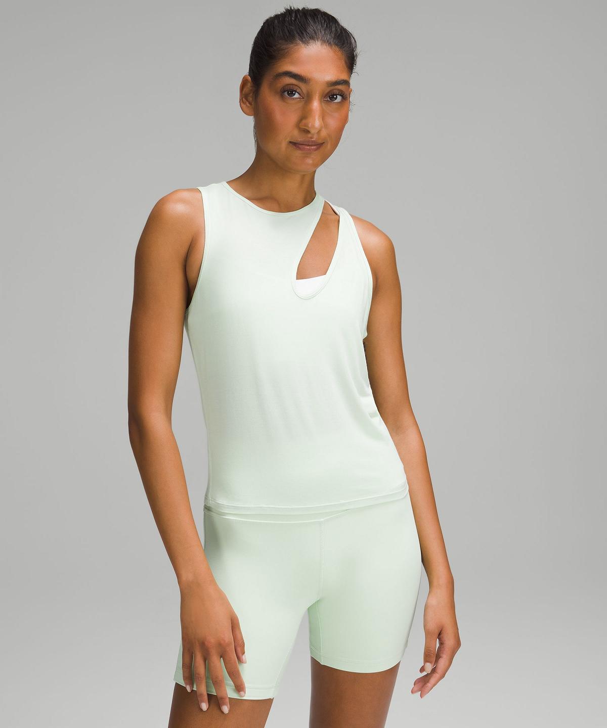 Lululemon Shoulder Cut-Out Yoga Tank Top Dame Grønn | NO_LuLu85073