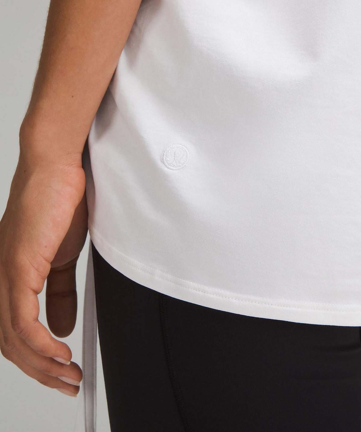 Lululemon Side-Cinch Cotton T-Shirt Skjorte Dame Hvite | NO_LuLu20285