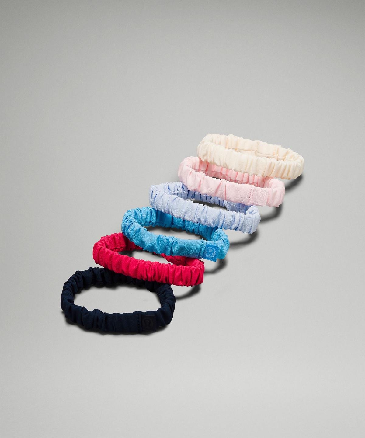 Lululemon Skinny Scrunchies Hårtilbehør Dame Svarte Svarte Multicolor Svarte Multicolor Svarte Hvite | NO_LuLu30620