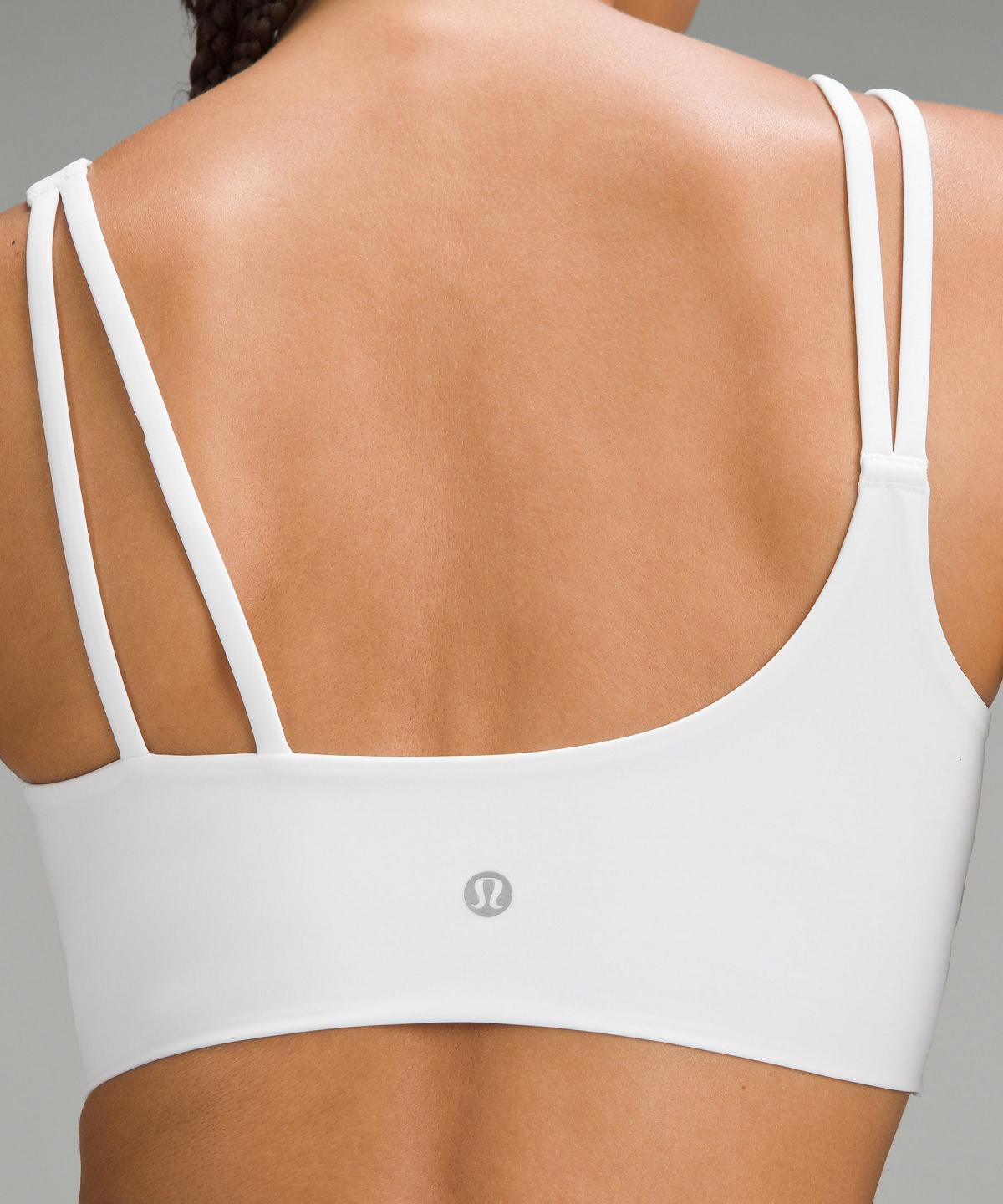 Lululemon Soft Foam Cup Asymmetrical Sports BH Dame Hvite | NO_LuLu61086